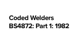 Coded Welders BS4872: Part 1: 1982